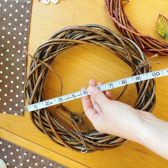 Anthropologie 3pcs grapevine wreath and woven storage basket / home decor - Picture 10 of 13